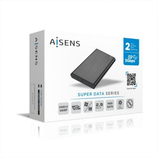 Aisens Caja Externa para Disco Duro 2.5" SATA USB 3.0 Negro