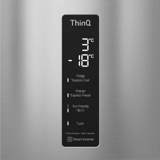 LG GBB62PZHMN Frigorífico Combi E Acero Inoxidable