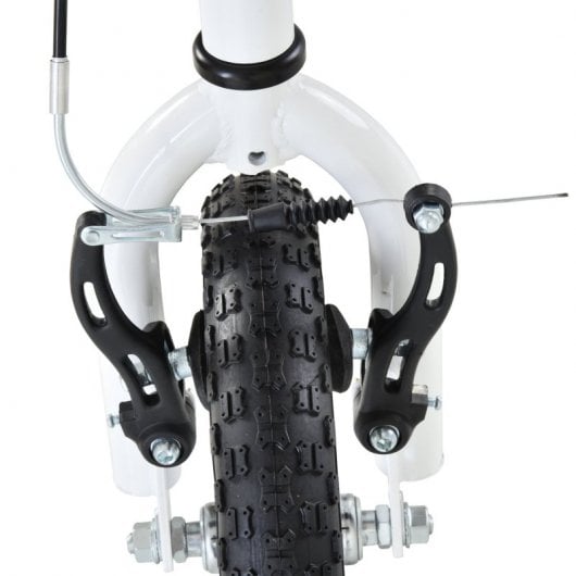 HomCom Patinete con Ruedas Grandes Blanco