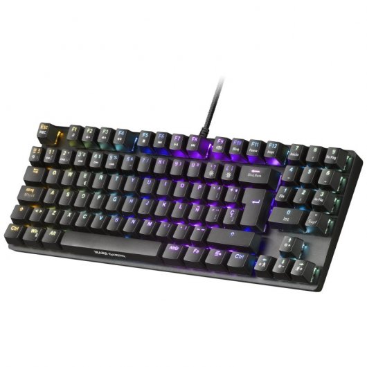 Mars Gaming MKREVOPRO Tastiera da gioco meccanica Switch RGB Blu portoghese