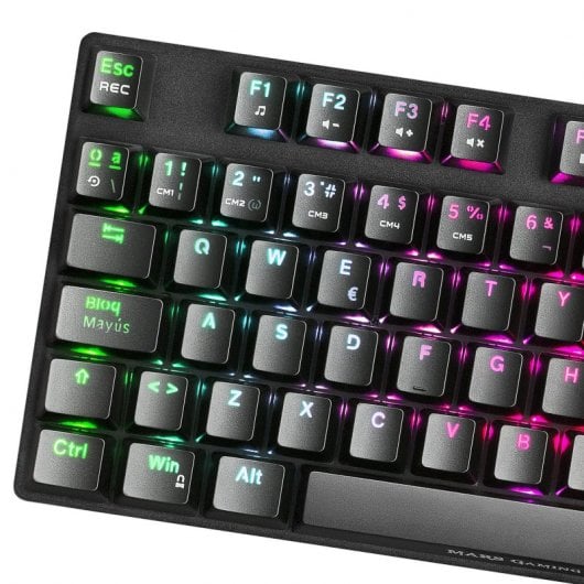 Mars Gaming MKREVOPRO Teclado Mecânico Gaming RGB Switch Kaihl Vermelho Português (PT)