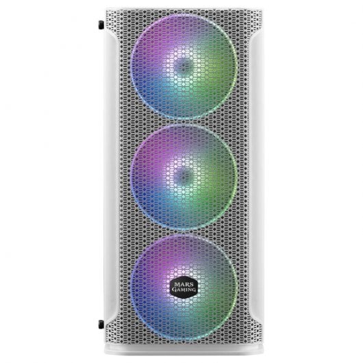 Mars Gaming MCEX Cristal Templado RGB USB 3.0 Blanca