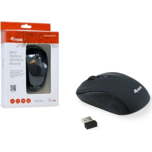 Equipaggia il mouse ottico wireless Life nero