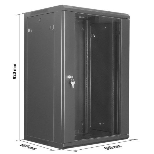 Aiten Data 80.64.18S Armário Rack Mural 19" 18U 600x450