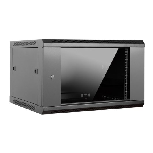 Aiten Data Armario Rack Mural 19" 6U 600 x 600 x 370 mm Montado Sin Accesorios