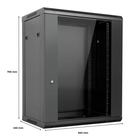 Aiten Data 80.66.15S Armário Rack Mural 19" 15U 600x600