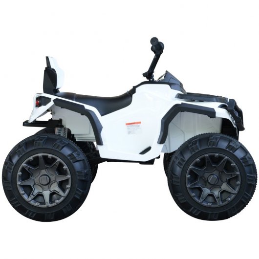 HomCom Quad Eléctrico Infantil Blanco