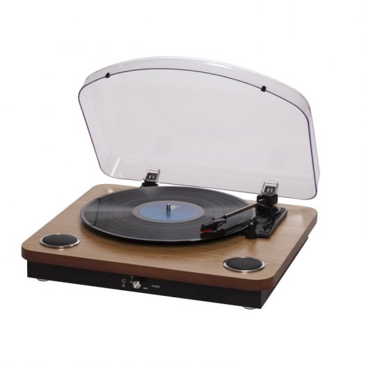 Denver VPL-200 Tocadiscos USB Madera