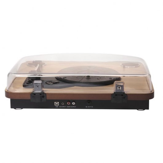 Denver VPL-200 Tocadiscos USB Madera