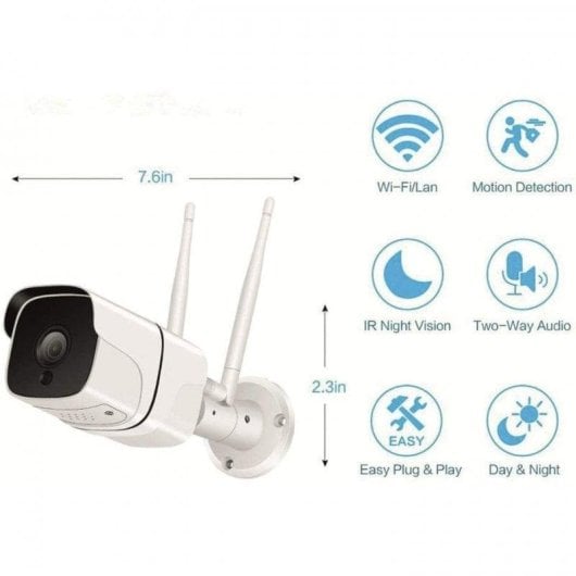 Denver SHO-110 Cámara IP para Exterior 720p WiFi