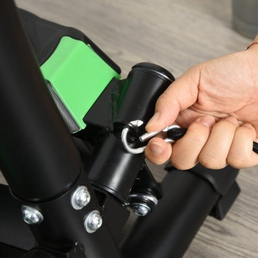 HomCom Máquina de Step Negra/Verde