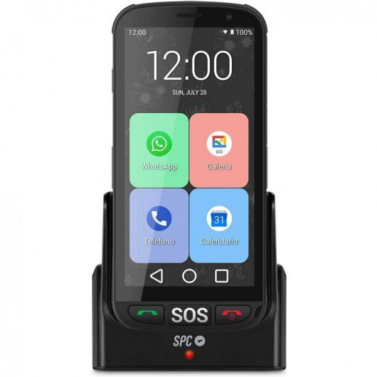 SPC Apolo Teléfono para Mayores Negro Libre