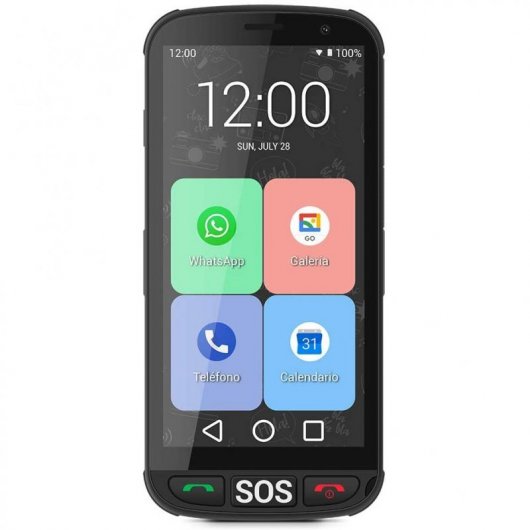 SPC Apolo Teléfono para Mayores Negro Libre