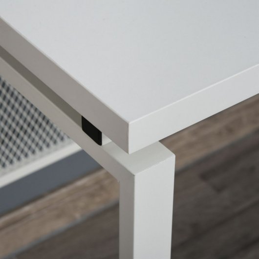 HomCom Escritorio de Oficina Multifuncional 135x60x75cm Blanco