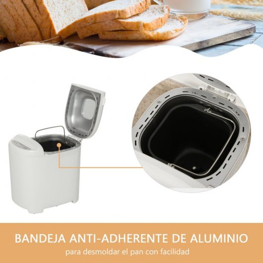 HomCom Panificadora Automática 550W