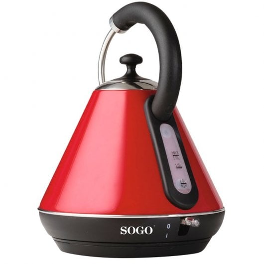 Bollitore vintage wireless Sogo 2200 W 1,8 litri Rosso