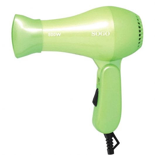Sogo Secador de Pelo Viaje Plegable 800W Verde