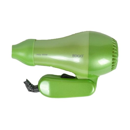 Sogo Secador de Pelo Viaje Plegable 800W Verde
