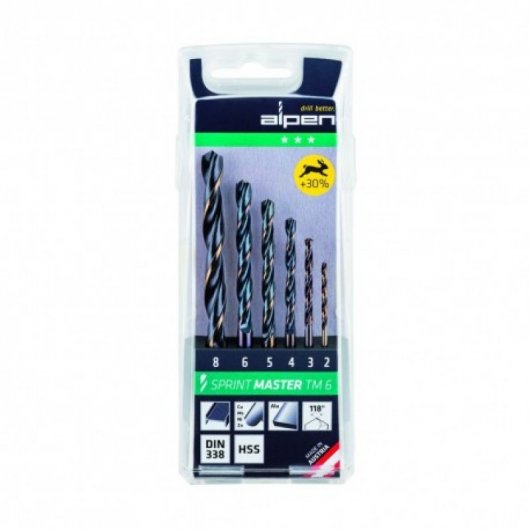 Valigetta portapunte Alpen Hss Sprint Master 6 pezzi