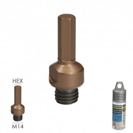 Adattatore Wolfpack M14 per punta da trapano