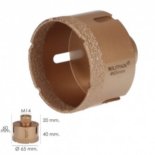 Wolfpack Corona de Diamante para Amoladora 65mm