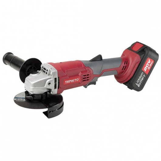 Yamato Amoladora Angular 20V + Batería + Cargador + Maletín