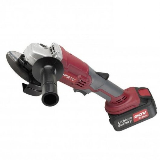 Yamato Amoladora Angular 20V + Batería + Cargador + Maletín