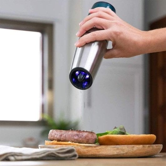 Moulin à épices Cecotec InstantMill Gravity Acier Inoxydable LED Mouture Réglable