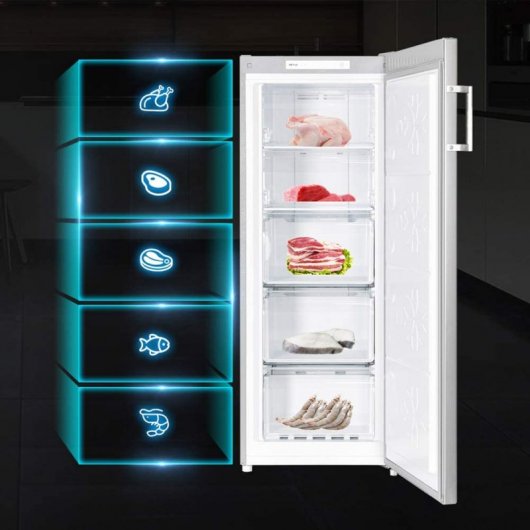 CHiQ FSD166NE4 Congelador Vertical 166L F Negro