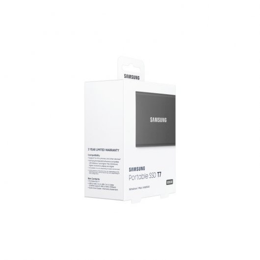 Samsung T7 Disque dur SSD PCIe NVMe USB 3.2 500 Go Noir