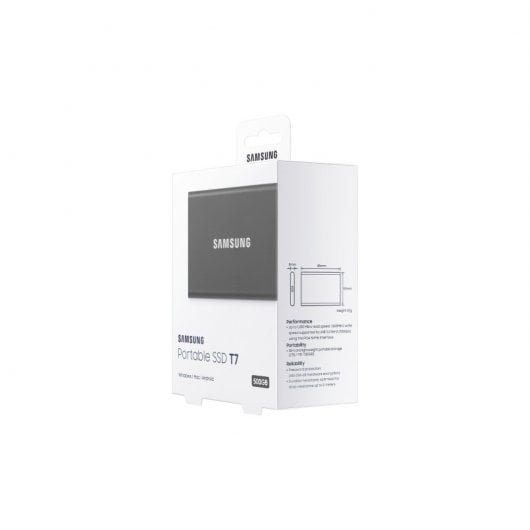 Samsung T7 Disque dur SSD PCIe NVMe USB 3.2 500 Go Noir