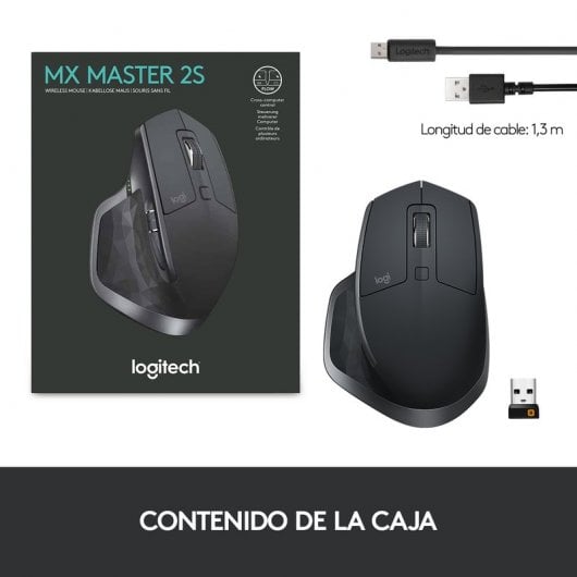 Logitech MX Master 2S Ratón Wireless 4000DPI Negro