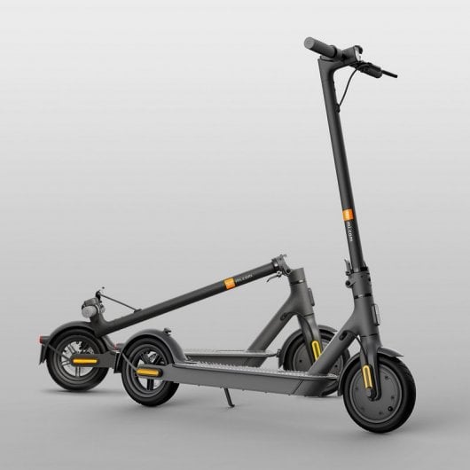 Xiaomi Mi Electric Scooter 1S Trotinete Elétrica Preta + Urban Scout Luzes Led Rodas Traseiras + Urban Scout Espelhos