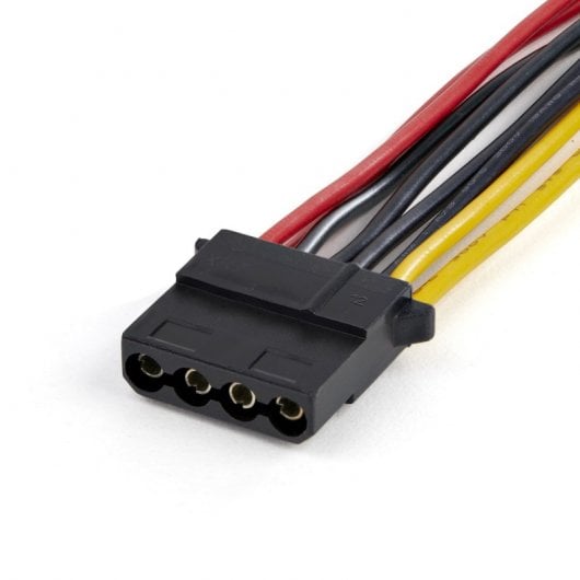 StarTech.com Cavo sdoppiatore di alimentazione da SATA a LP4 - Cavo splitter a 4 pin da LP4 a doppio cavo SATA - Rivestimento in PVC - Filo 18 AWG