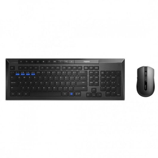 Rapoo 8200M Teclado+Ratón Inalámbrico 2.4 GHz Negro