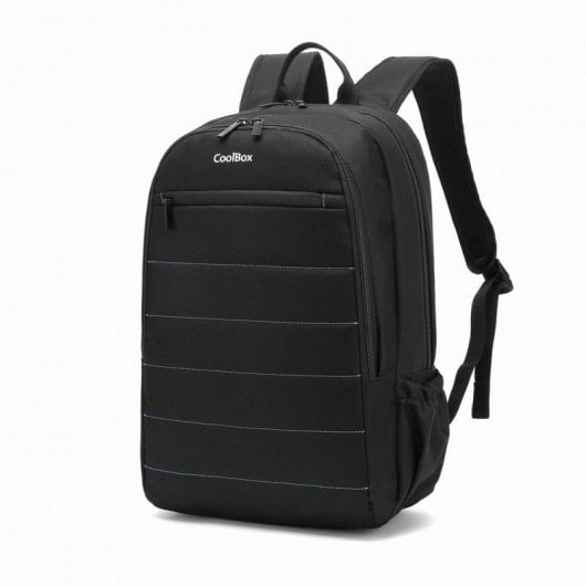 CoolBox Mochila Impermeable Negra para Portátil hasta 15.6"