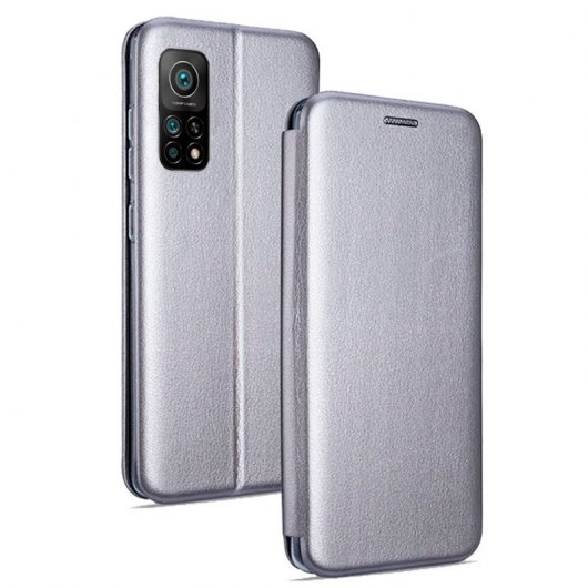 Cool Funda Flip Cover Elegance Plata para Xiaomi Mi 10T / Mi 10T Pro