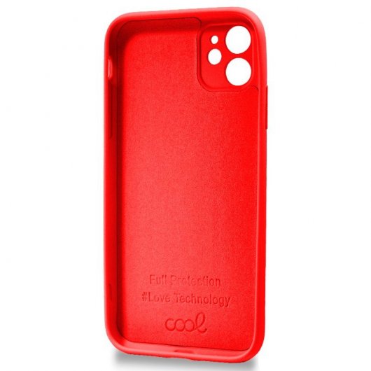 Cool Funda Silicona Cover Rojo para iPhone 11