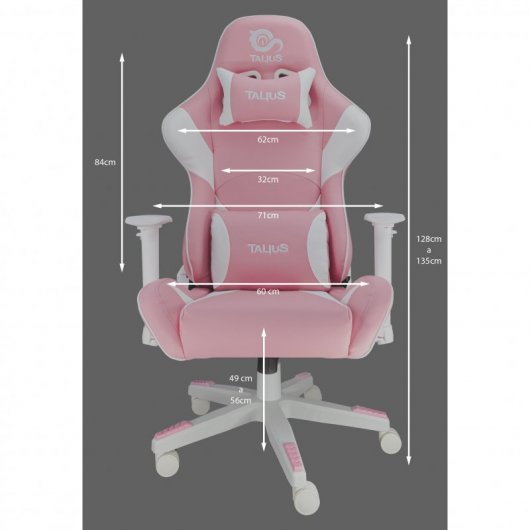 Talius Dragonfly Silla Gaming Blanca/Rosa