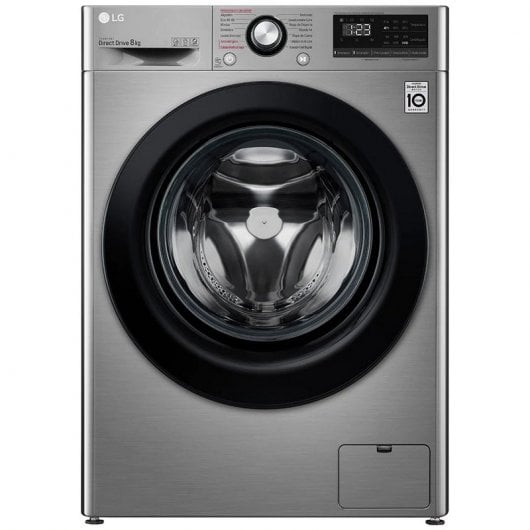 LG F2WV5S85S2S Lavadora Carga Frontal 8.5Kg C Acero Inoxidable