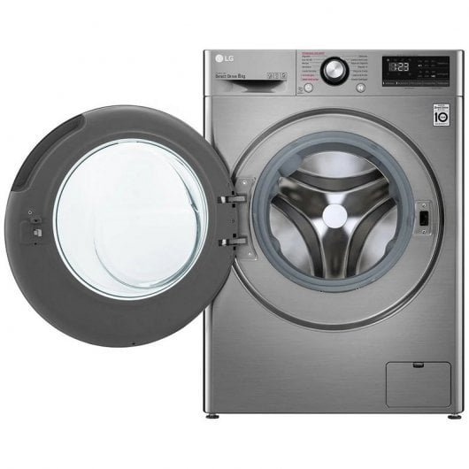 LG F2WV5S85S2S Lavadora Carga Frontal 8.5Kg C Acero Inoxidable