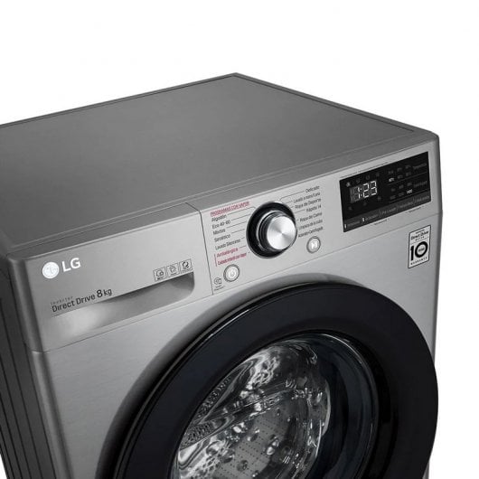 LG F2WV5S85S2S Lavadora Carga Frontal 8.5Kg C Acero Inoxidable