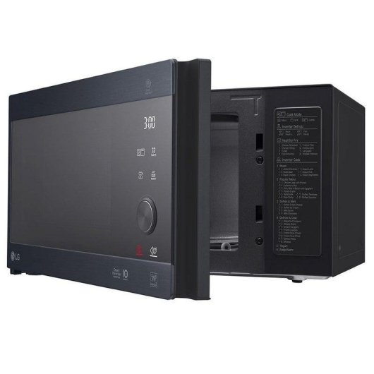 Mikrowelle LG MH6565CPW 25L 1000W Grill Smart Inverter Schwarz