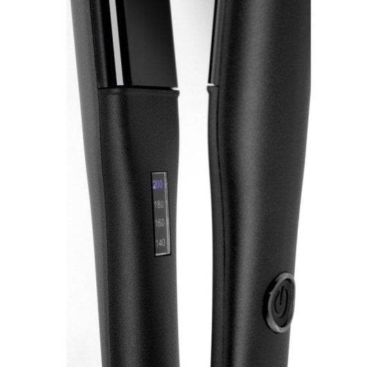 Prancha de Cabelo Cerâmica Turmalina Jata PP1065 200ºC 4 Definições Desligar Automático Preto