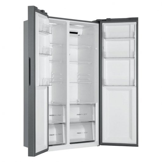Haier HSR3918ENPG Amerikanischer Kühlschrank E Edelstahl