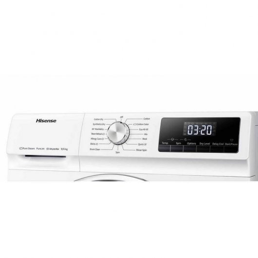 Hisense WDQY901418VJM Lavasecadora Carga Frontal 9Kg/6Kg E Blanca