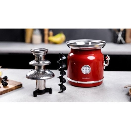 Chocolateras Cecotec Fun Chocolicious Edelstahl 3 Ebenen 90W Rot