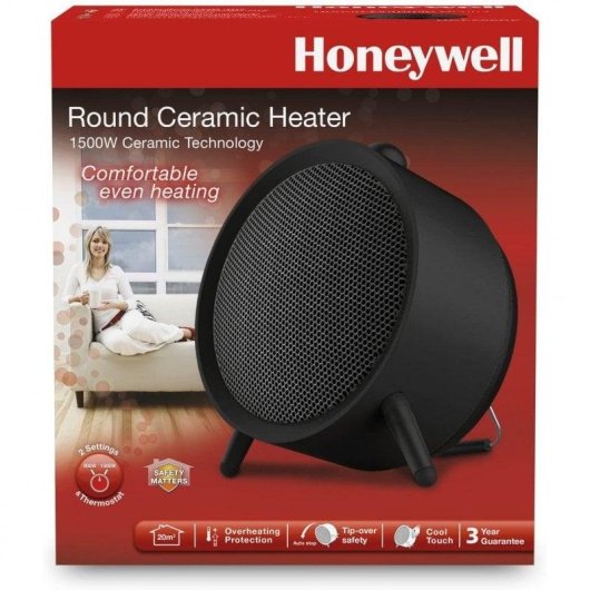 Honeywell HCE200BE4 Calefactor Cerámico 1500W Negro
