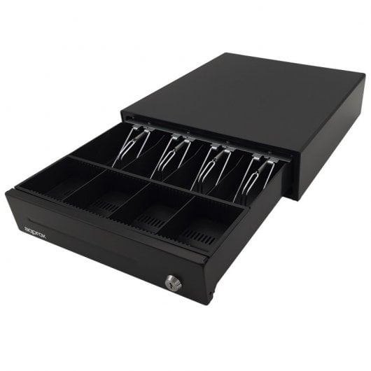 Approx APPCASH33 Cajón Portamonedas Manual/Automático Negro