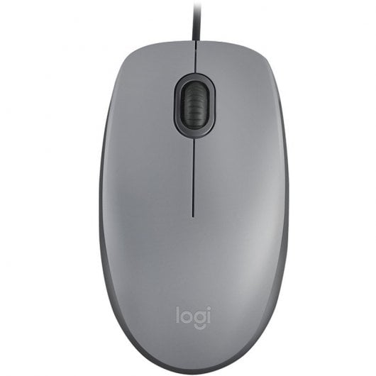 Logitech M110 Ratón USB 1000DPI Gris